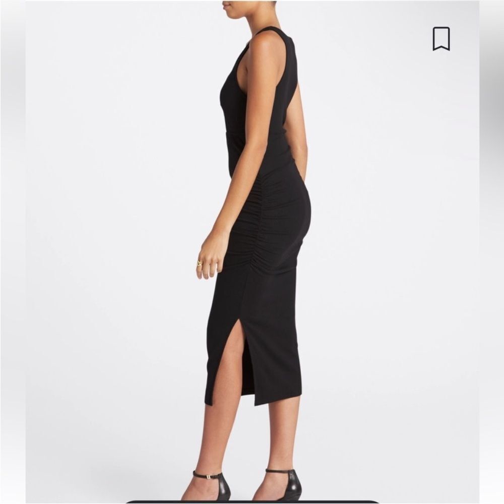 NWT Michael Stars Giulia Dress in Black. Size M Bodycon Summer Tank Dress - Picture 5 of 6